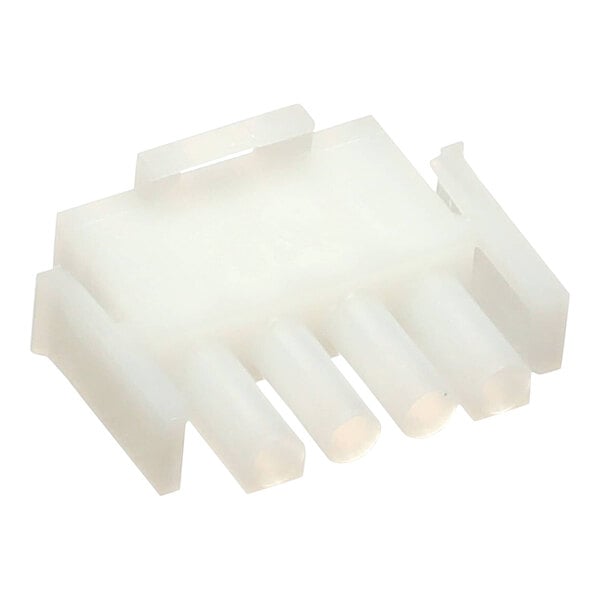 A white plastic Henny Penny 4 pin connector.