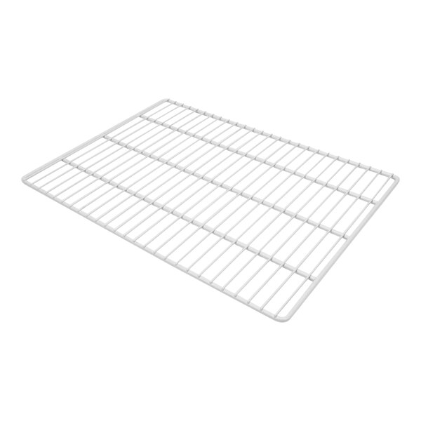 A white wire shelf for a Hoshizaki product.