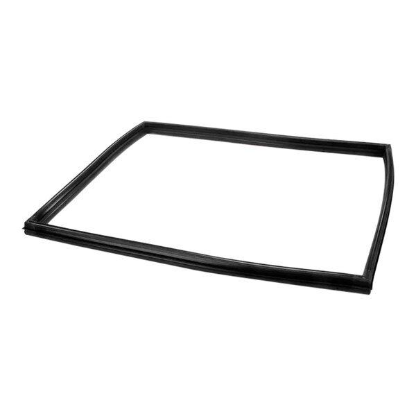 A black rubber door gasket with a black frame on a white background.