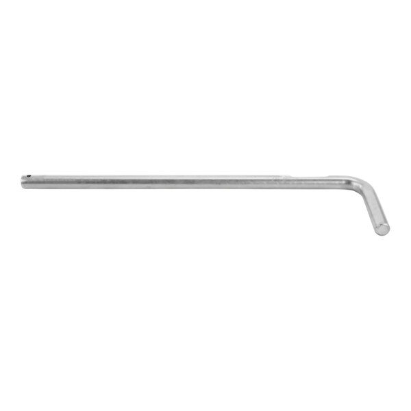 A silver metal rod with a hexagon-shaped end.