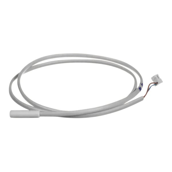 A white cable with a white connector and a wire attached to it.