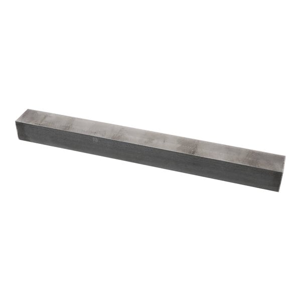 A long rectangular metal bar with a black handle.
