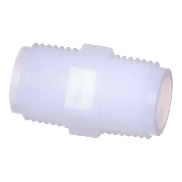 A Henny Penny white plastic pipe fitting with a white plastic cap on a white background.