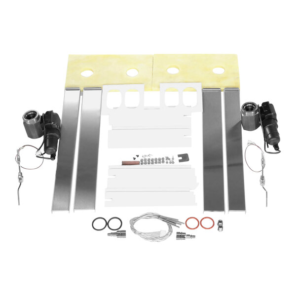A Henny Penny replacement split pot assembly kit with metal parts.