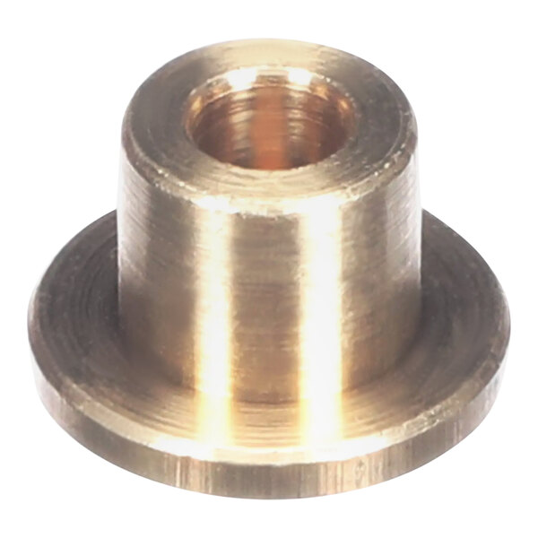 A close-up of a brass Henny Penny pivot-bushing.
