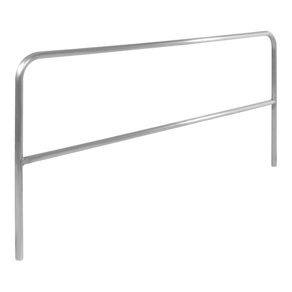 An aluminum pipe safety railing by Vestil.