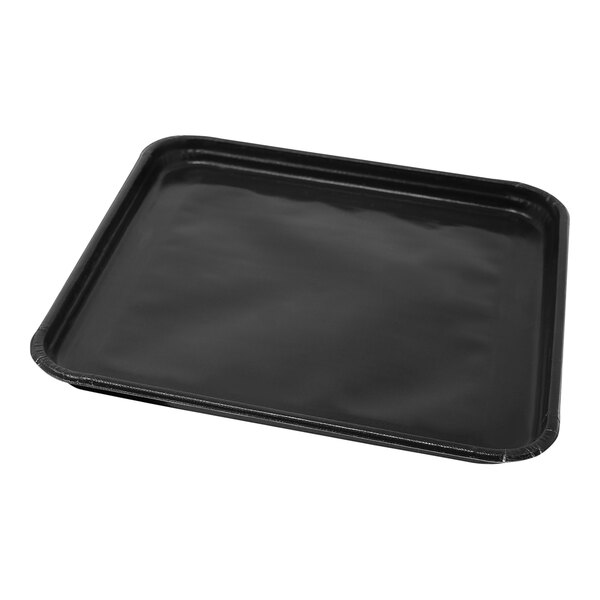 An 11" x 11" black Teflon-coated basket.