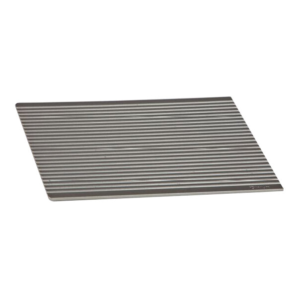 A metal plate with ridges, designed for an ACP XpressChef Panini Grill.