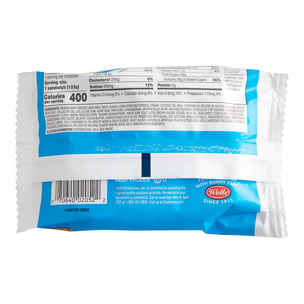 A package of Blue Bunny Big Bopper frozen dessert sandwiches.