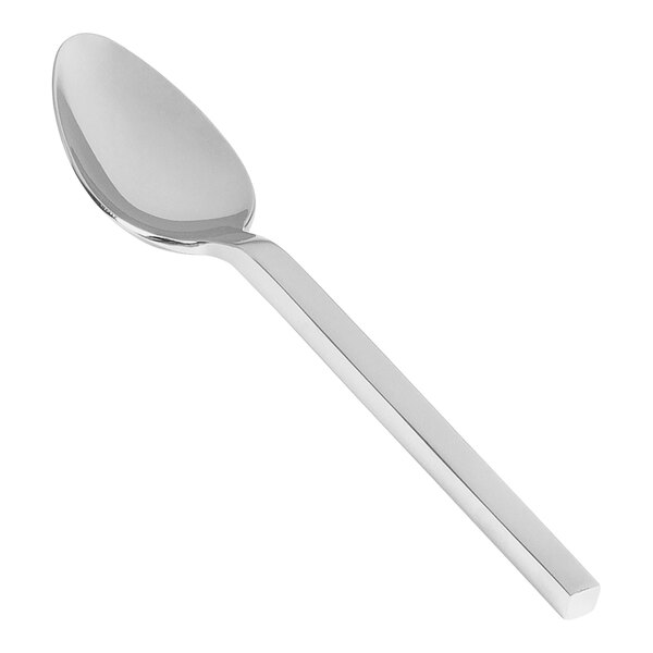 A Front of the House Brandon stainless steel spoon on a white background.