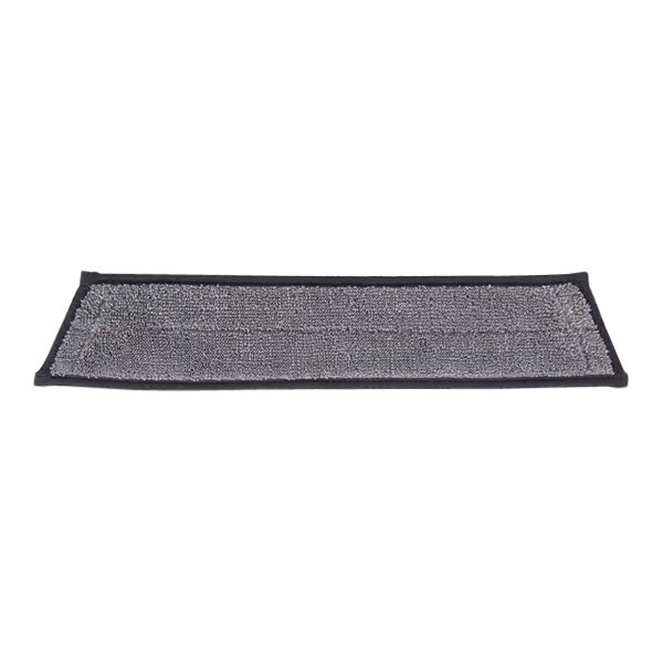 An Unger nLITE PowerPad microfiber pad with a gray and black border.