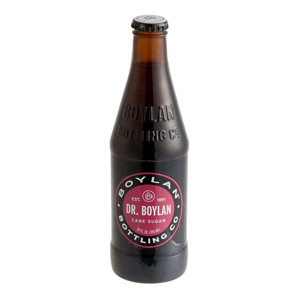 A 12 fl. oz. glass bottle of Boylan Bottling Co. Dr. Boylan soda.