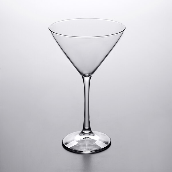A Libbey Vina martini glass with a stem.