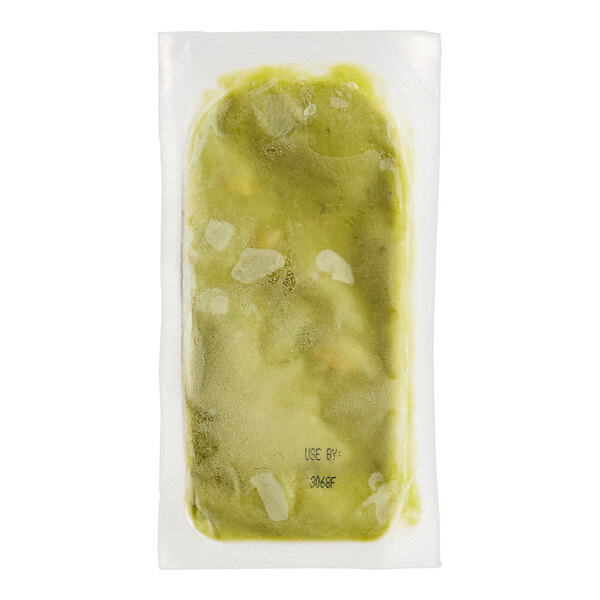 A plastic bag of Wholly Chunky Avocado Snack Pack.
