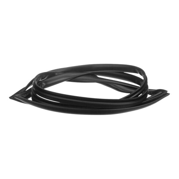 A black rubber True gasket on a white background.
