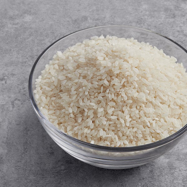 A bowl of Calrose sushi rice.