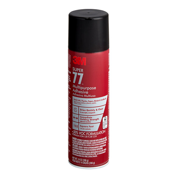 3M Super 77 Spray Adhesive - 24 Oz Clear Multipurpose Bonding Spray