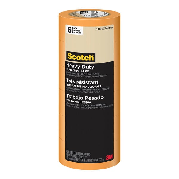 A black roll of 3M Scotch heavy-duty masking tape.