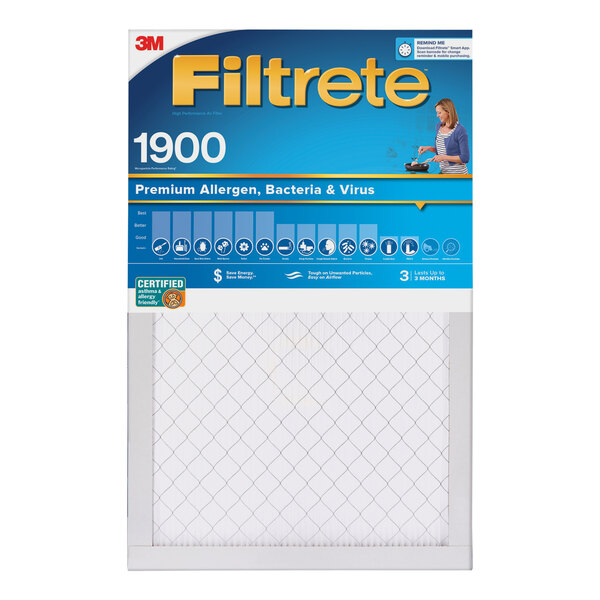 A box of 3M Filtrete air filters for home.