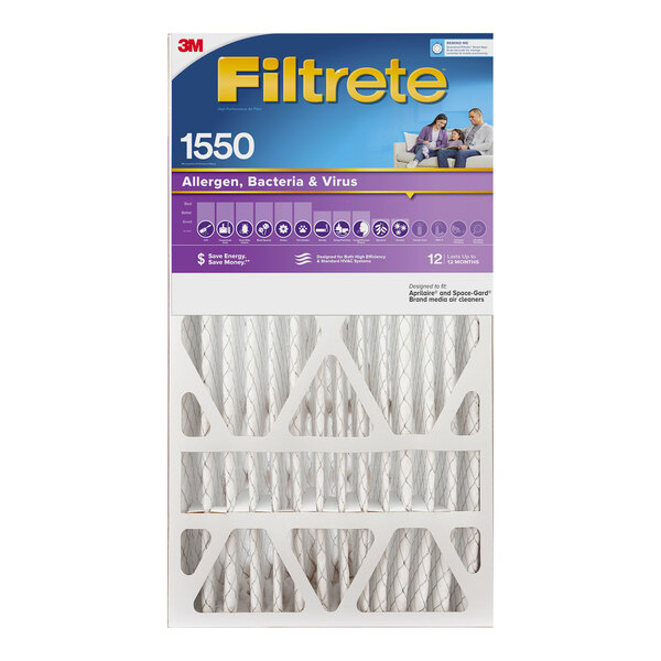 A package of 3M Filtrete Ultra Allergen Reduction air filters.