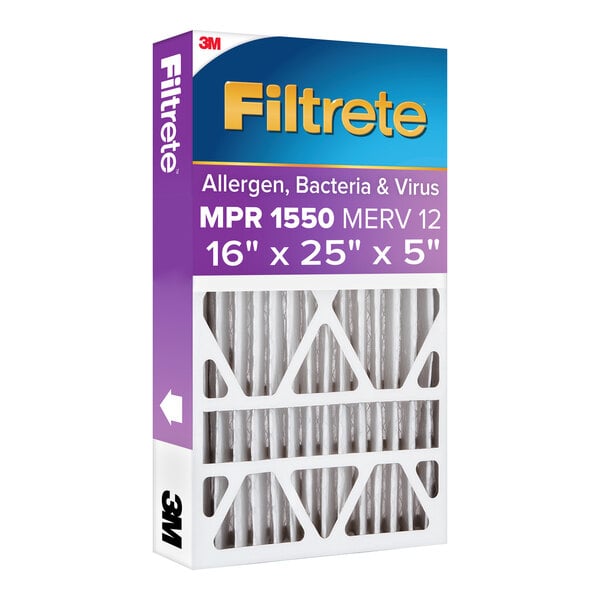 A box of 3M Filtrete Ultra Allergen Reduction air filters.