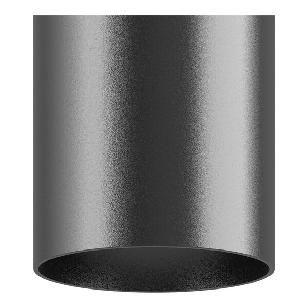 A black metal cylinder for a bar height table base.