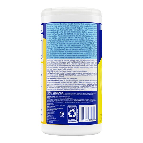 Lysol 80-Count Lemon and Lime Blossom Scent Disinfecting Wipes