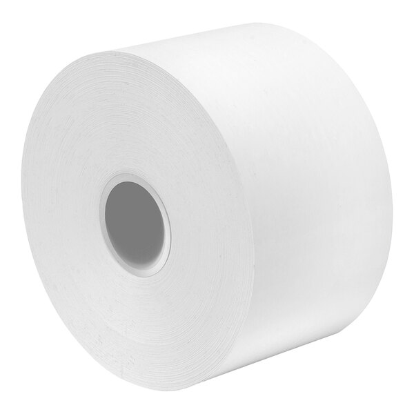 A white Iconex MAXStick paper roll with black and white circles.