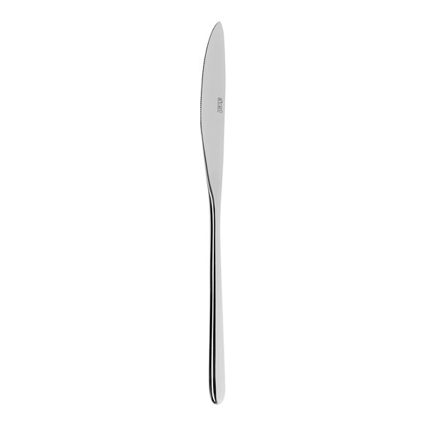 A silver Abert Stilo stainless steel dinner knife.