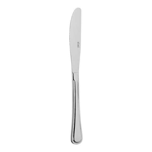 An Abert Victory stainless steel butter spreader.