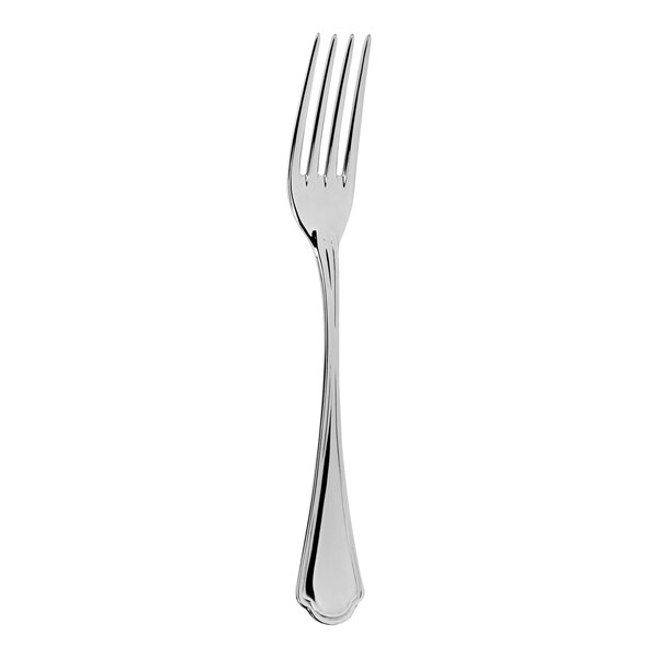 An Abert Rada stainless steel dinner fork with a silver handle.