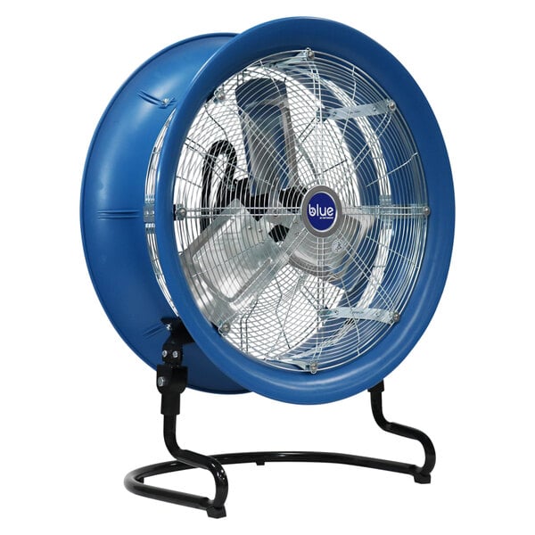 Patterson Blue 21" 3-Speed 3-Position Tilt Portable High-Velocity Floor Fan BLUE 2200 - 1/3 hp