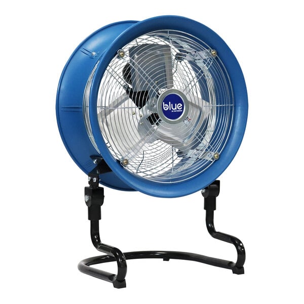Patterson Blue 14" 3-Speed 3-Position Tilt Portable High-Velocity Floor Fan BLUE 1400 - 1/8 hp