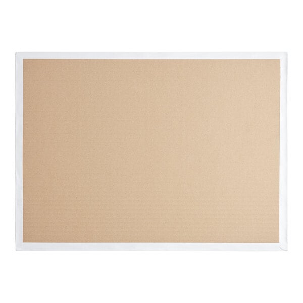 A brown rectangle with white border.