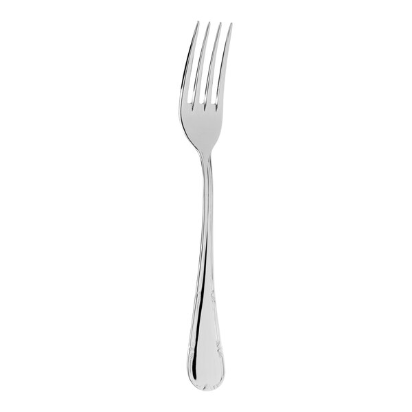 An Abert Enrico VIII stainless steel dinner fork with a silver handle.