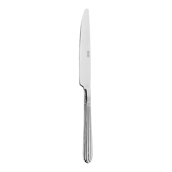 An Abert Spendido stainless steel dinner knife with a long handle.