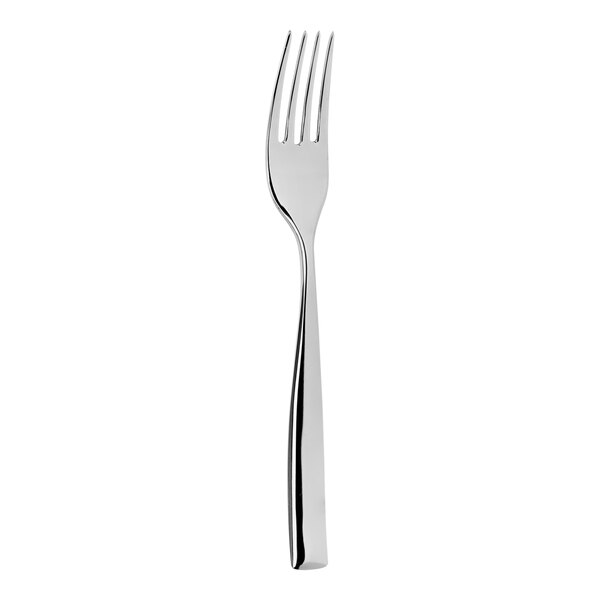 An Abert stainless steel dinner fork with a silver handle.