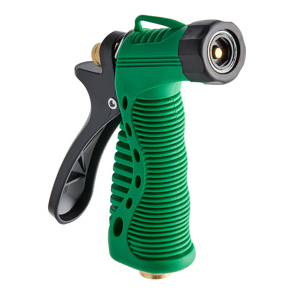 A Regency green and black plastic garden spray nozzle.