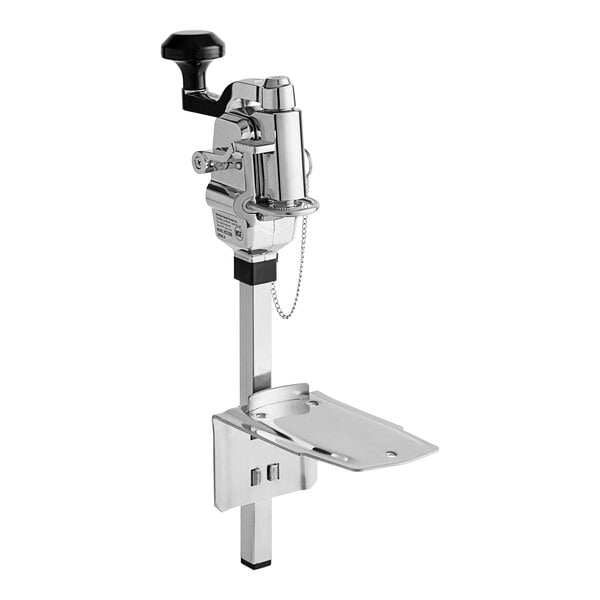 A silver and black Hamilton Beach heavy-duty manual side cut can opener.