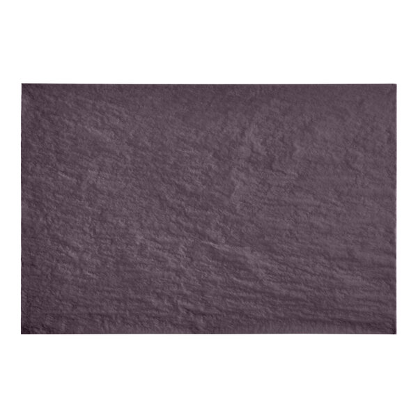 A rectangular purple tissue paper sheet.