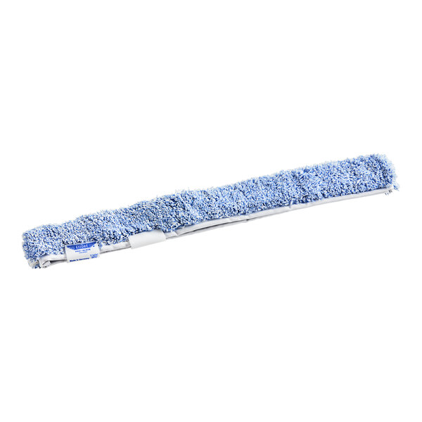 An Ettore blue microfiber window washer sleeve.