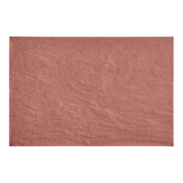 A close-up of a pink SatinWrap tissue paper sheet.