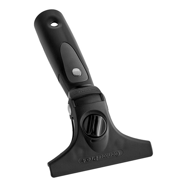 A black Ettore Contour Pro+ squeegee handle.