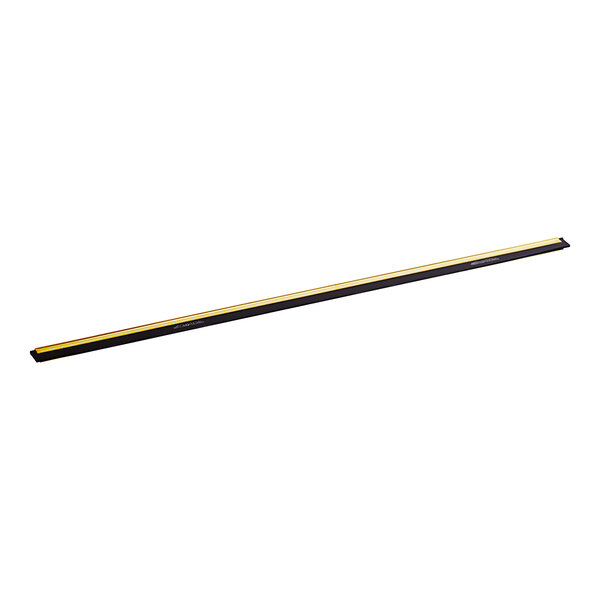 A long black and yellow Ettore Master brass squeegee channel.