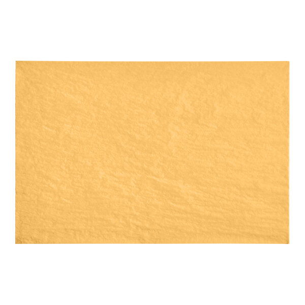 SatinWrap goldenrod tissue paper sheets in a rectangular yellow package.