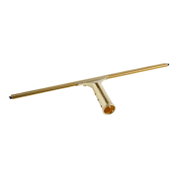 An Ettore Master brass squeegee with a white background.