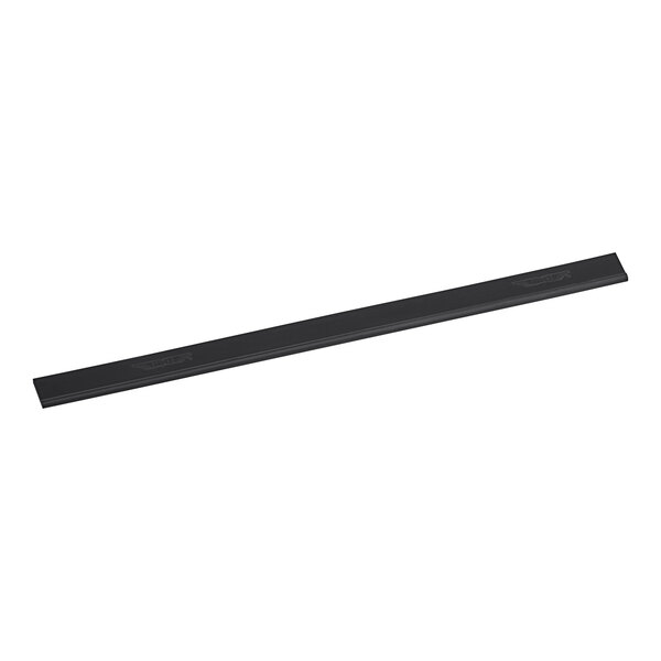 A black rectangular Ettore squeegee blade on a white background.