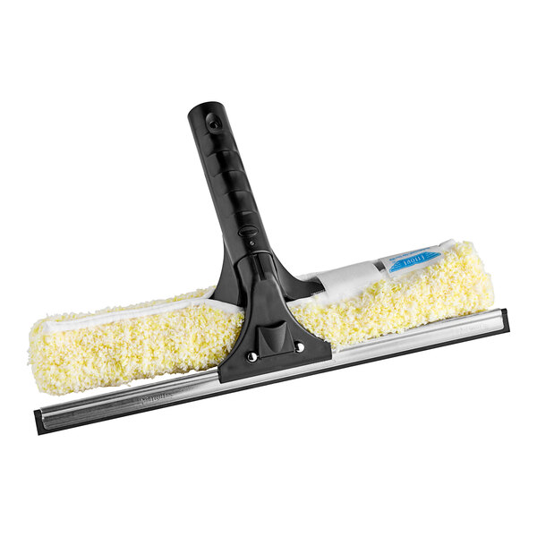 An Ettore squeegee with a white and yellow sponge on it.