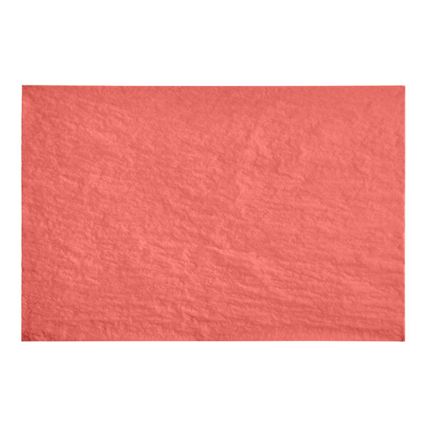 A piece of red SatinWrap tissue paper.