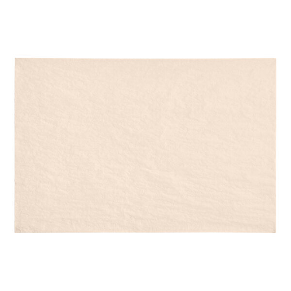 A white rectangle of khaki SatinWrap tissue paper.